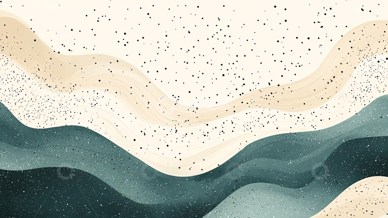 高清大图下载【趣麦麦图】抽象水彩山丘背景