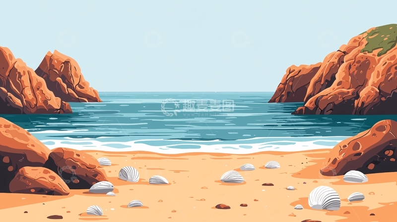 高清大图下载【趣麦麦图】海滩