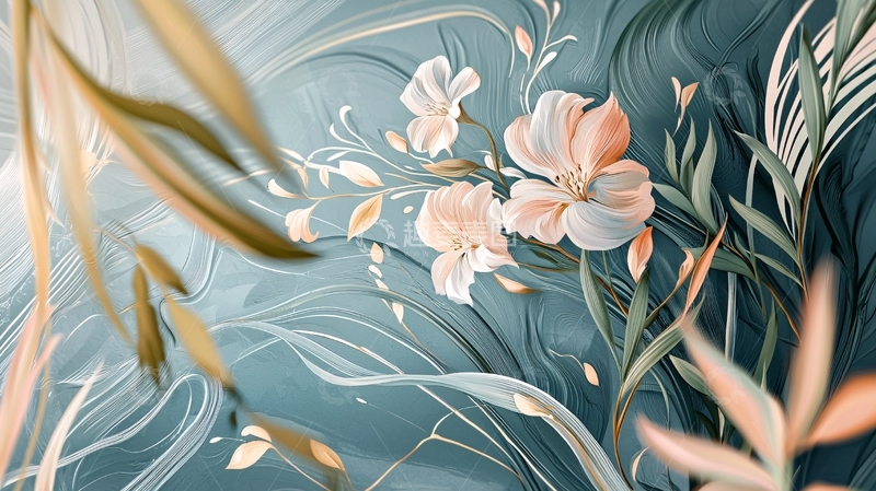 高清大图下载【趣麦麦图】清新淡雅花卉植物壁纸