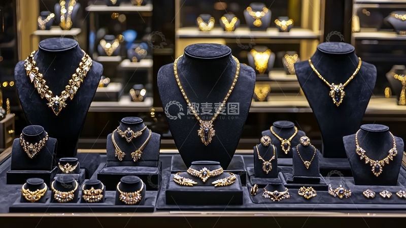 高清大图下载【趣麦麦图】奢华珠宝首饰陈列展示