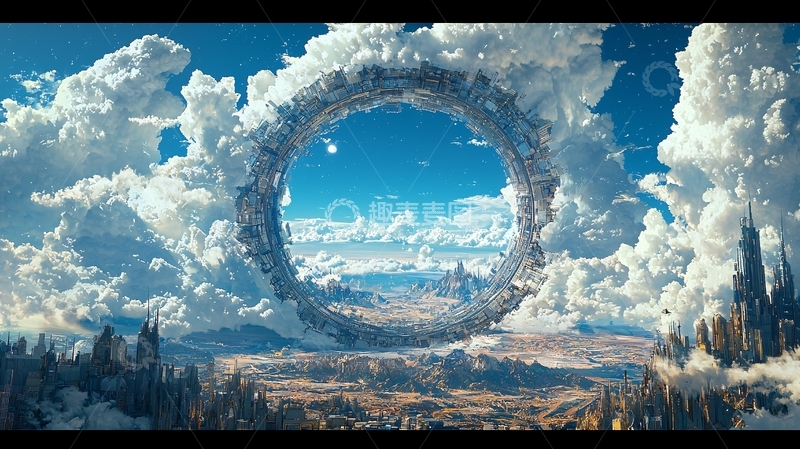 高清大图下载【趣麦麦图】天空之城