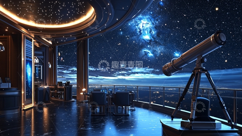 高清大图下载【趣麦麦图】星空顶楼酒吧