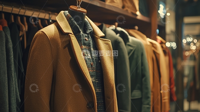 高清大图下载【趣麦麦图】高端男士服装店陈列