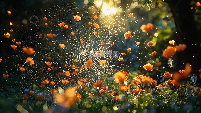 高清大图下载【趣麦麦图】落英缤纷的阳光午后