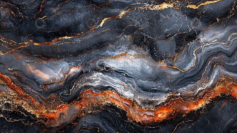 高清大图下载【趣麦麦图】抽象黑色大理石纹理