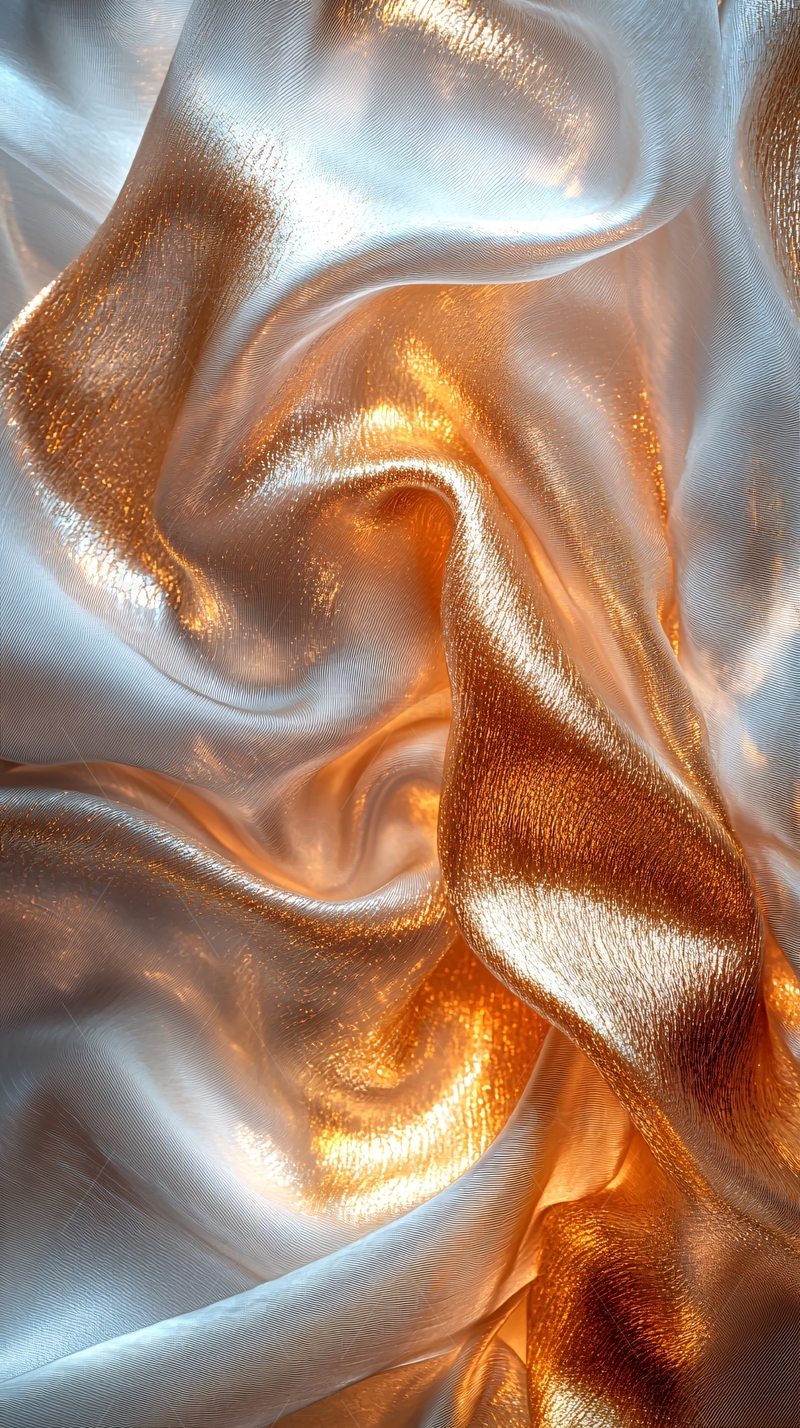 金色光泽的丝绸纹理