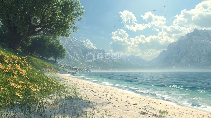 高清大图下载【趣麦麦图】海岸风景如画