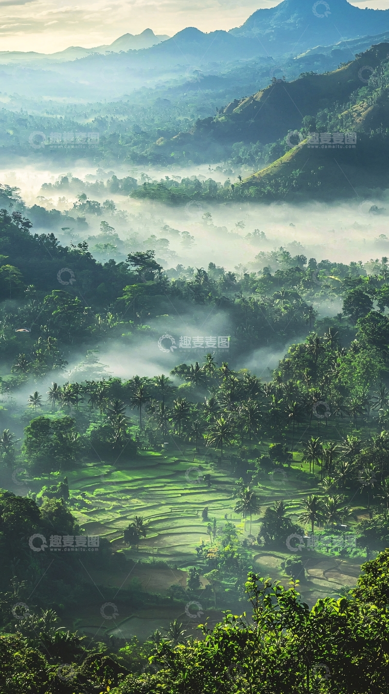 高清大图下载【趣麦麦图】山峦叠嶂