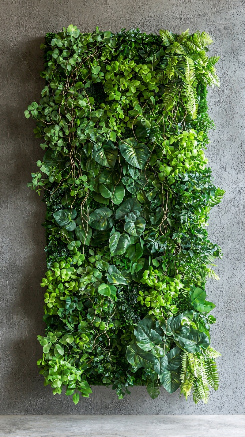 高清大图下载【趣麦麦图】绿色植物墙面装饰