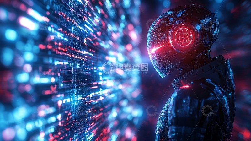 高清大图下载【趣麦麦图】赛博朋克风格的未来战士