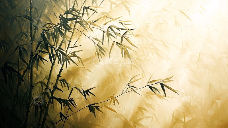 高清大图下载【趣麦麦图】水墨竹林