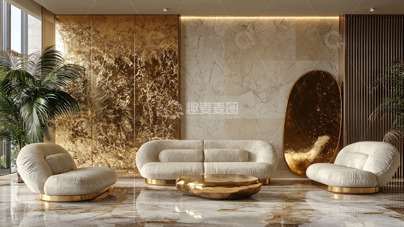 高清大图下载【趣麦麦图】奢华现代客厅