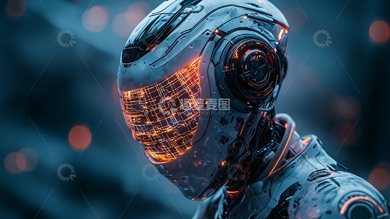 高清大图下载【趣麦麦图】未来科技战士肖像