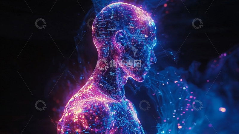 高清大图下载【趣麦麦图】科技感人体