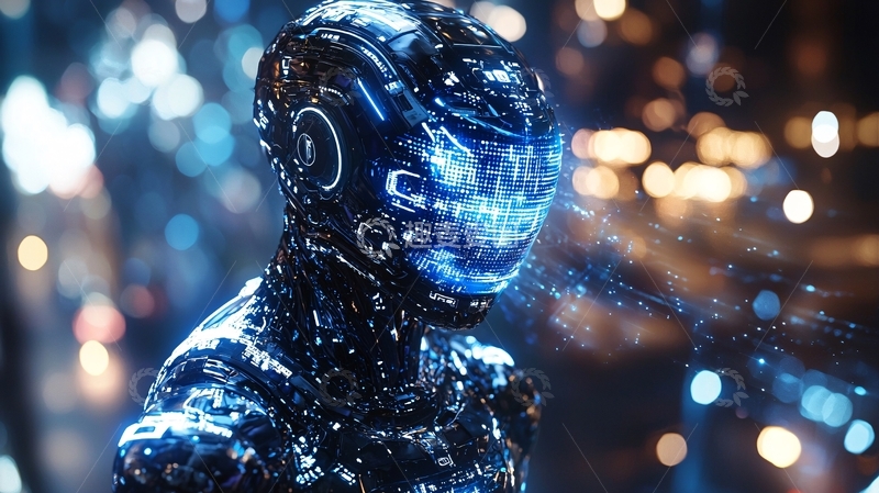 高清大图下载【趣麦麦图】未来科技感赛博人