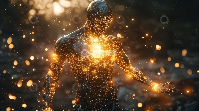 高清大图下载【趣麦麦图】能量人形