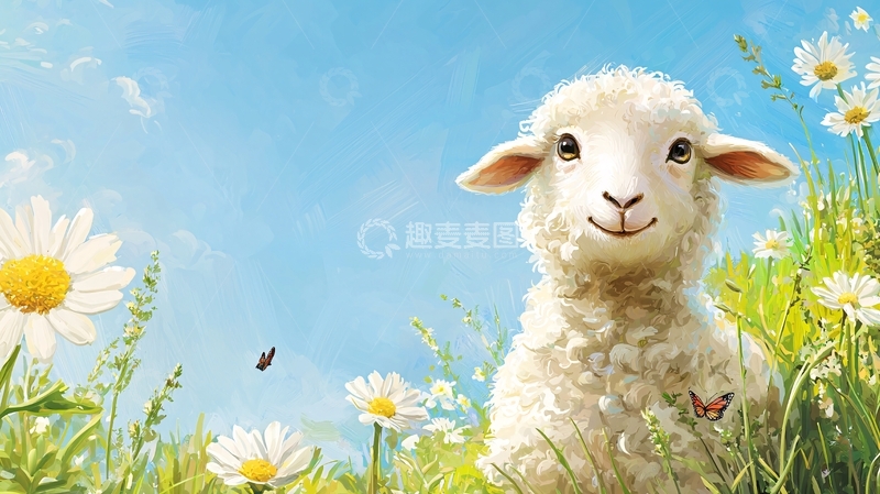 高清大图下载【趣麦麦图】小羊