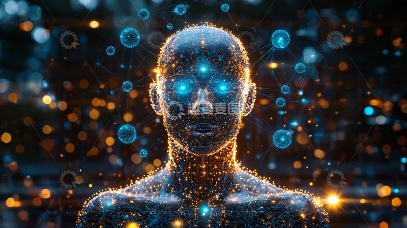高清大图下载【趣麦麦图】未来科技感人像