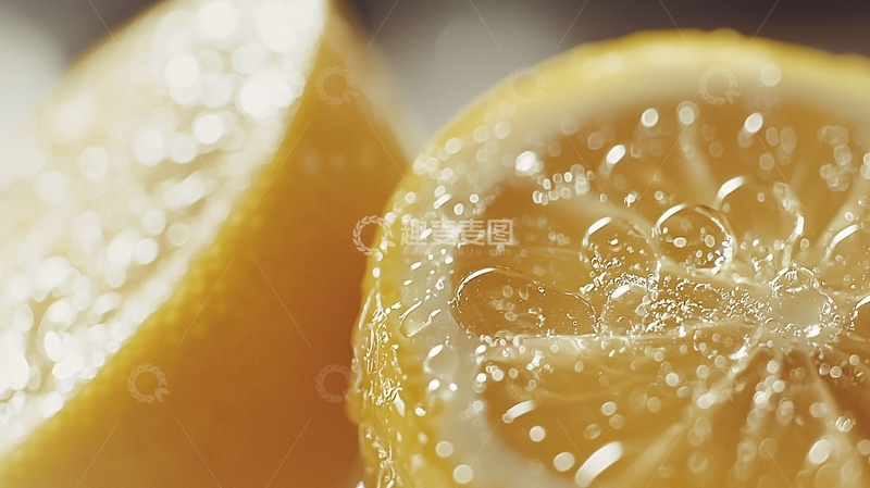 高清大图下载【趣麦麦图】柠檬切片特写
