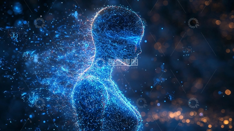 高清大图下载【趣麦麦图】蓝色星尘人形