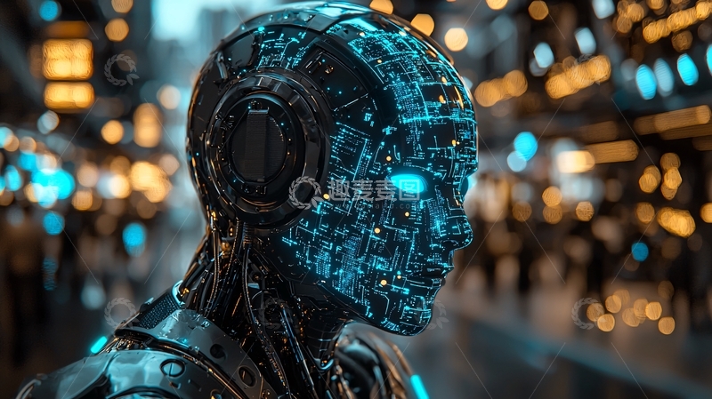 高清大图下载【趣麦麦图】科技感机器人头像