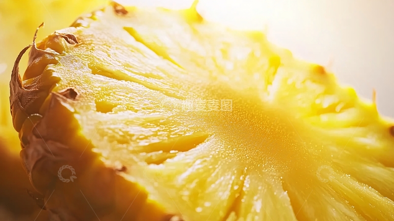 高清大图下载【趣麦麦图】菠萝切片特写