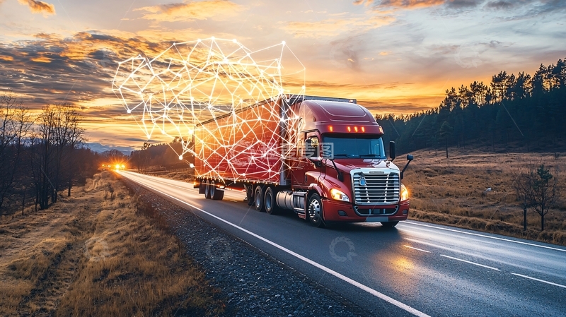 高清大图下载【趣麦麦图】科技感卡车