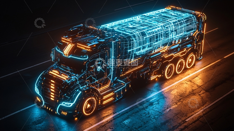 高清大图下载【趣麦麦图】科技感卡车