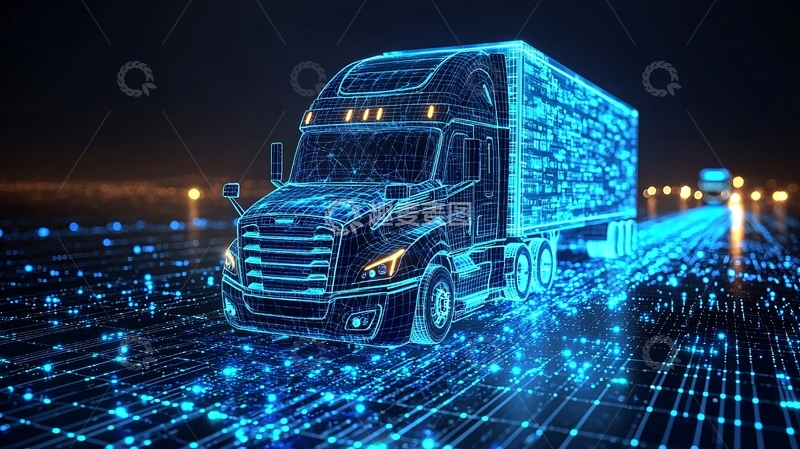 高清大图下载【趣麦麦图】-未来感卡车数字科技