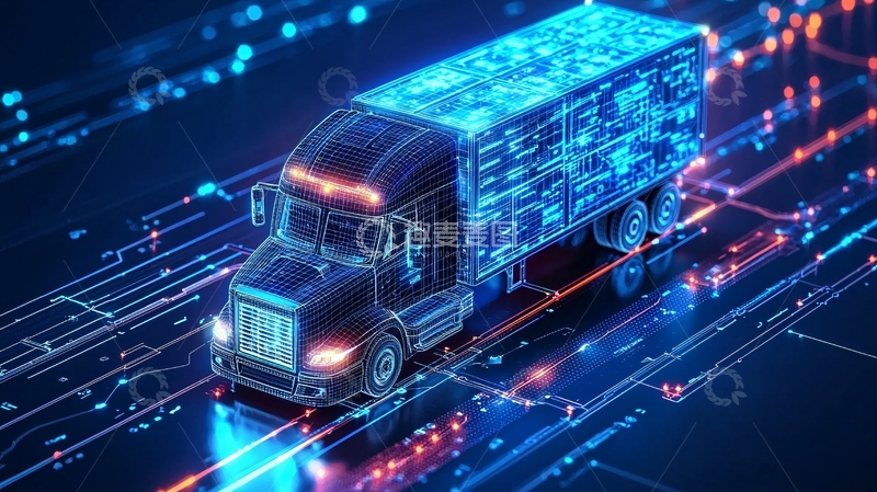 高清大图下载【趣麦麦图】科技感卡车