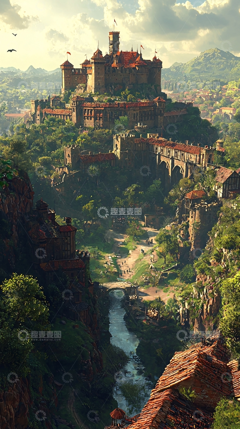 高清大图下载【趣麦麦图】山顶城堡