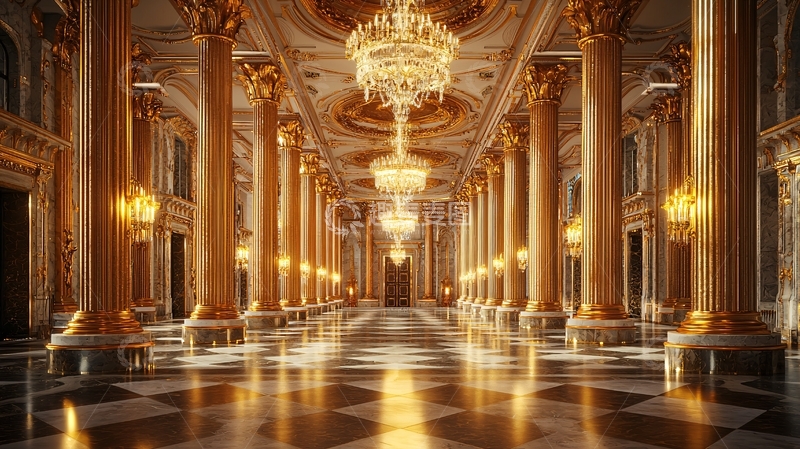 高清大图下载【趣麦麦图】富丽堂皇的宫殿内景