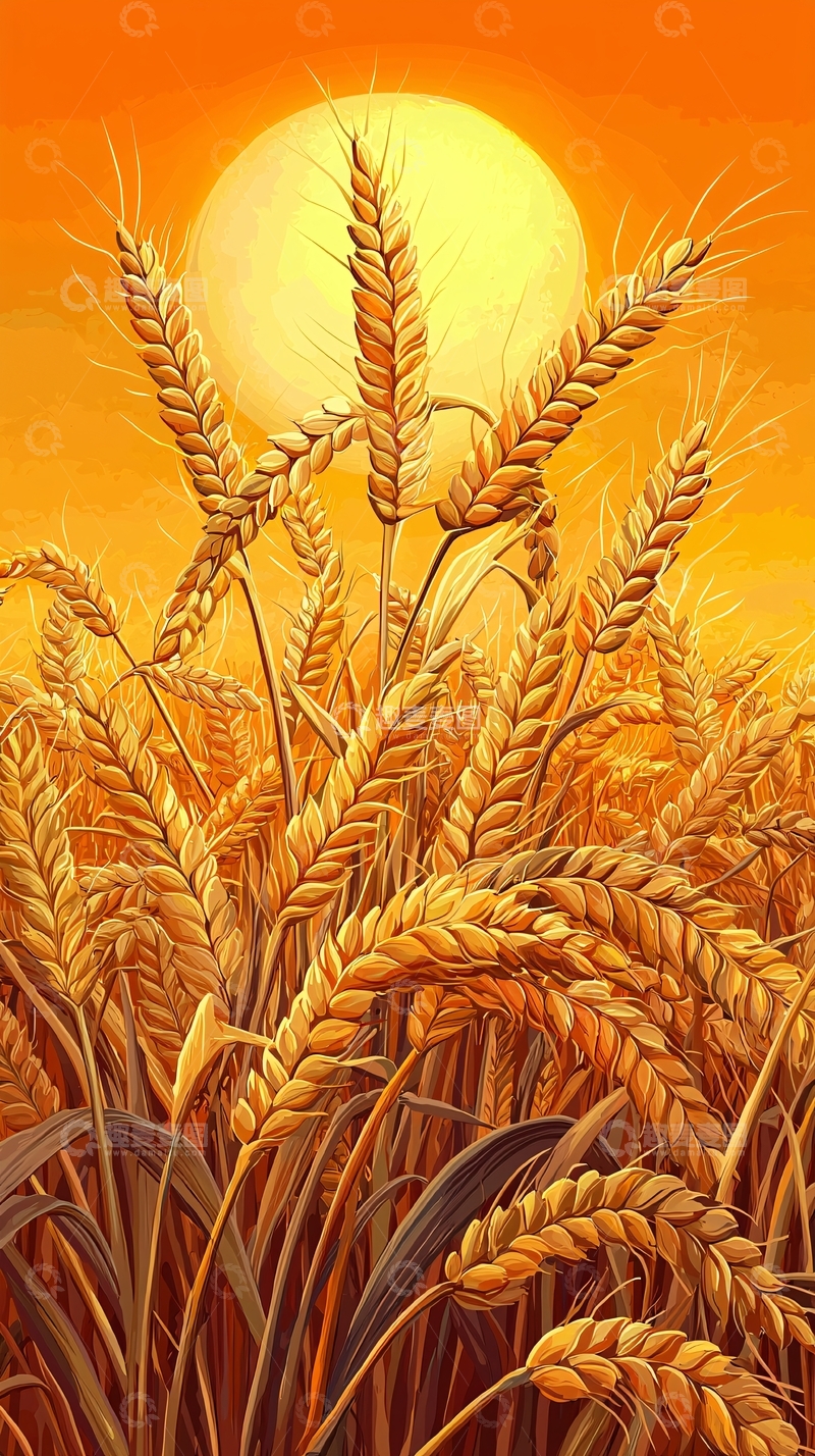 高清大图下载【趣麦麦图】金色麦田阳光