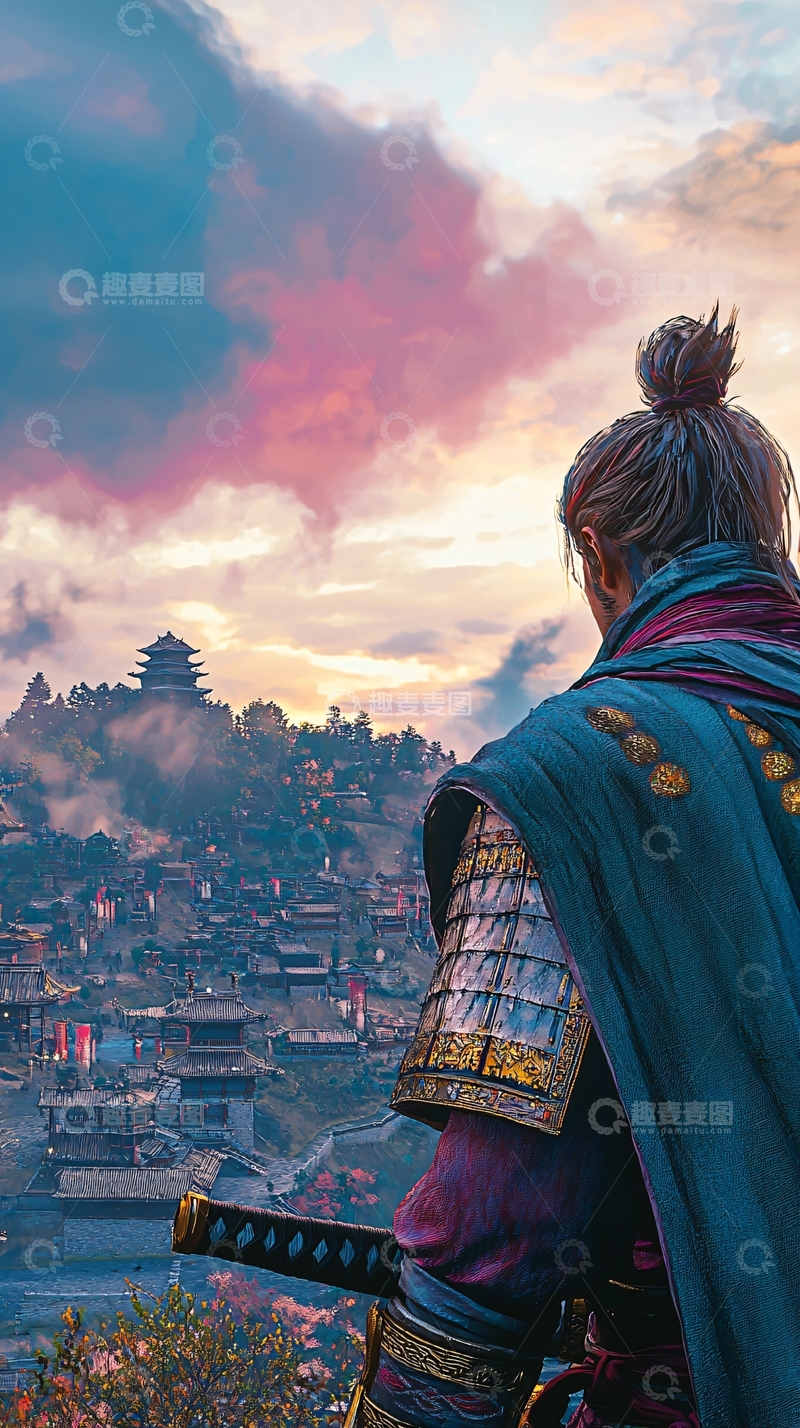 高清大图下载【趣麦麦图】武士