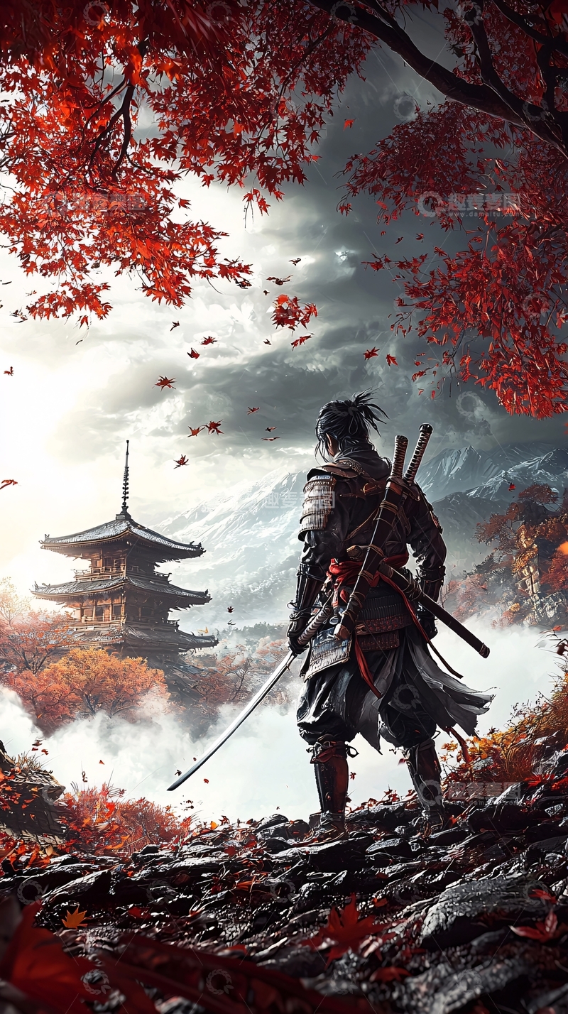 高清大图下载【趣麦麦图】武士