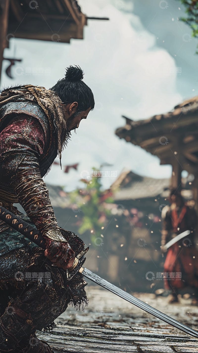 高清大图下载【趣麦麦图】武士