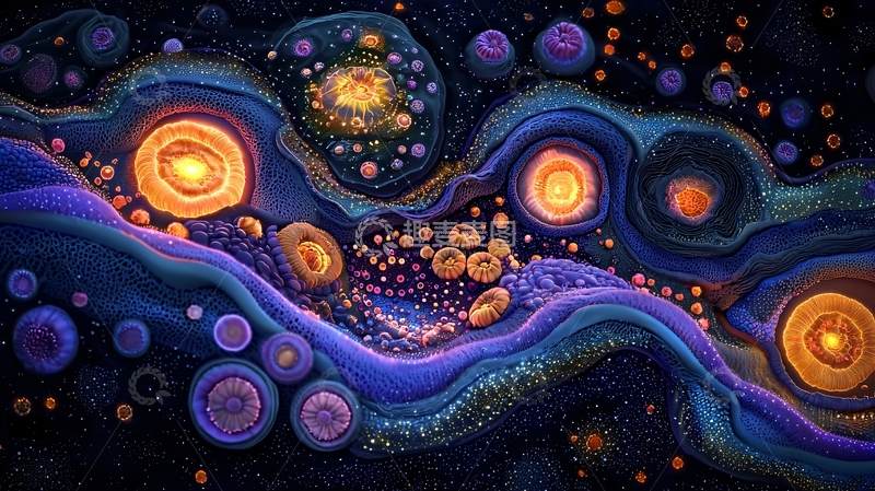 高清大图下载【趣麦麦图】梦幻星空微观世界