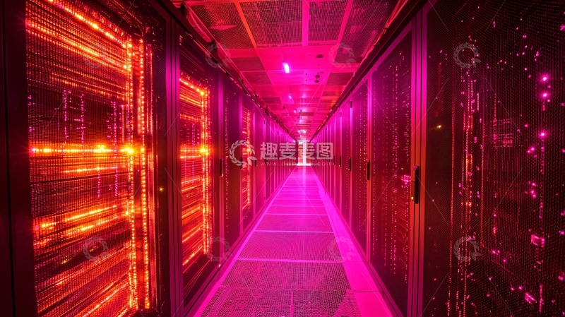 高清大图下载【趣麦麦图】数据中心走廊