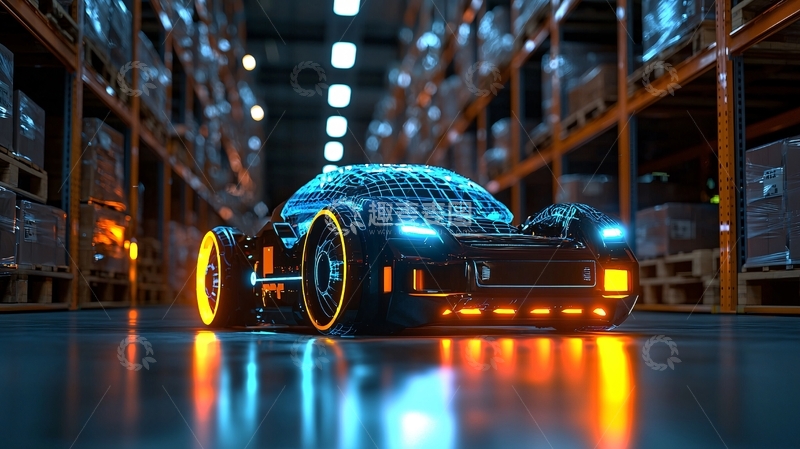 高清大图下载【趣麦麦图】未来科技跑车