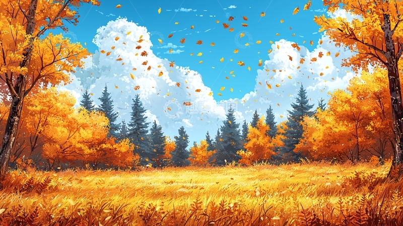 高清大图下载【趣麦麦图】秋日森林
