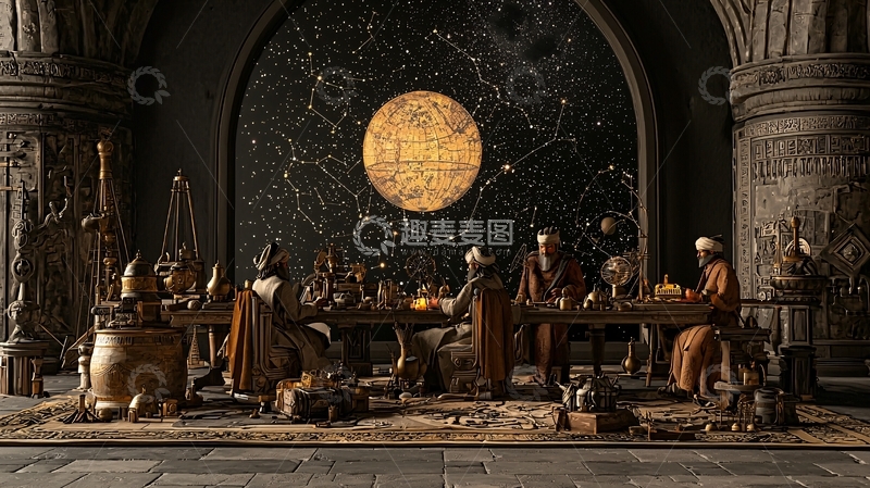 高清大图下载【趣麦麦图】古色古香的室内场景
