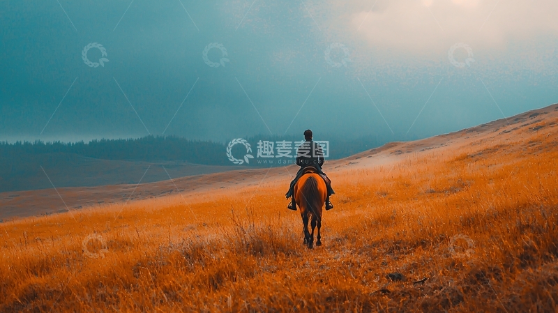 高清大图下载【趣麦麦图】骑马的人