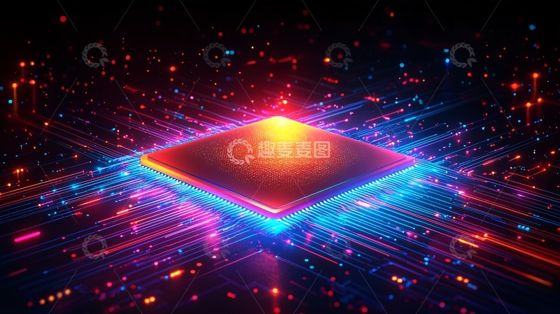 高清大图下载【趣麦麦图】未来科技感芯片中心