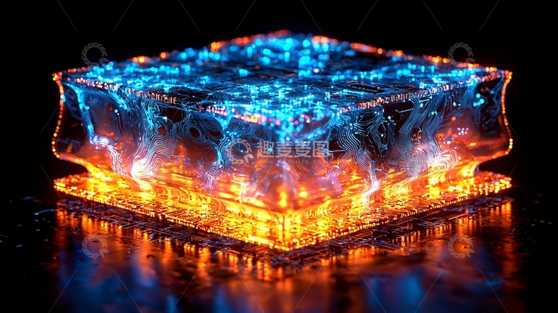 高清大图下载【趣麦麦图】未来科技感方块结构