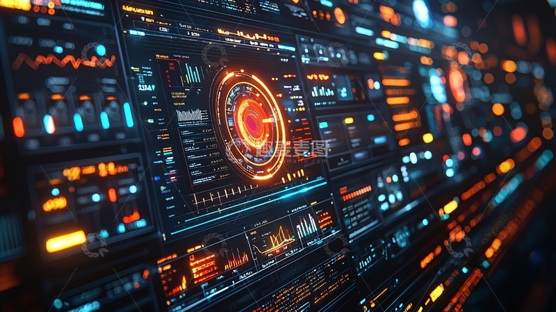 高清大图下载【趣麦麦图】科技界面显示数据