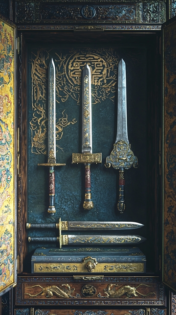 宝箱中的古代宝剑