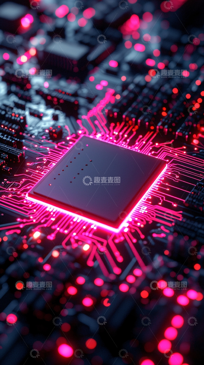 高清大图下载【趣麦麦图】芯片电路板特写2