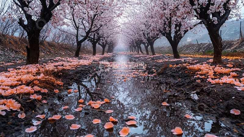 高清大图下载【趣麦麦图】杏花雨