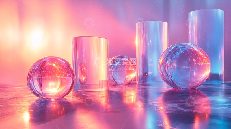 高清大图下载【趣麦麦图】晶莹剔透的几何体