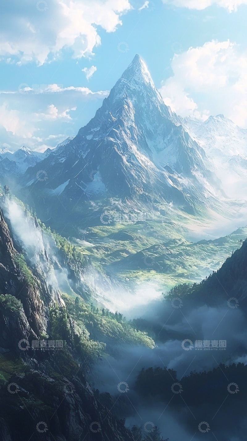 高清大图下载【趣麦麦图】雪山